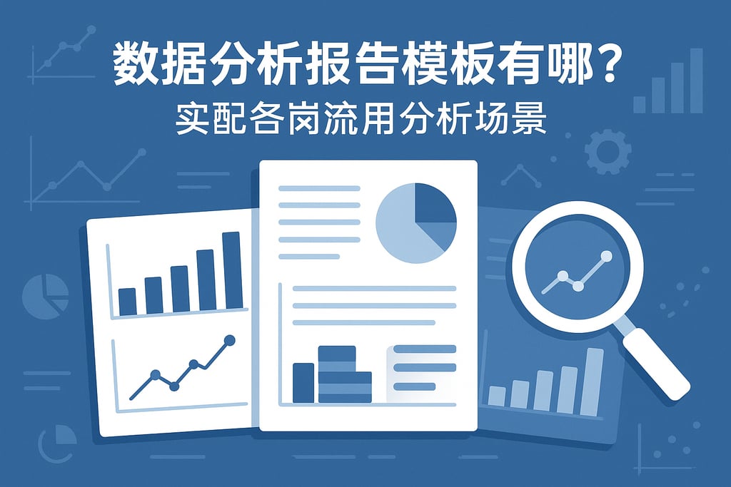 数据分析报告模板有哪些类型？适配各岗位实用分析场景
