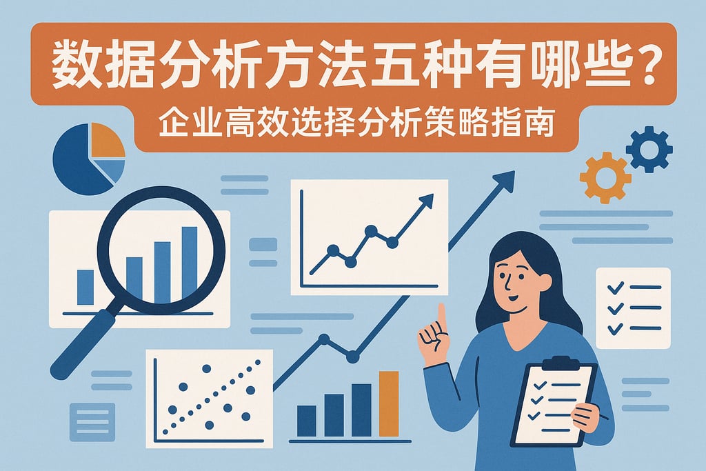 数据分析方法五种有哪些？企业高效选择分析策略指南