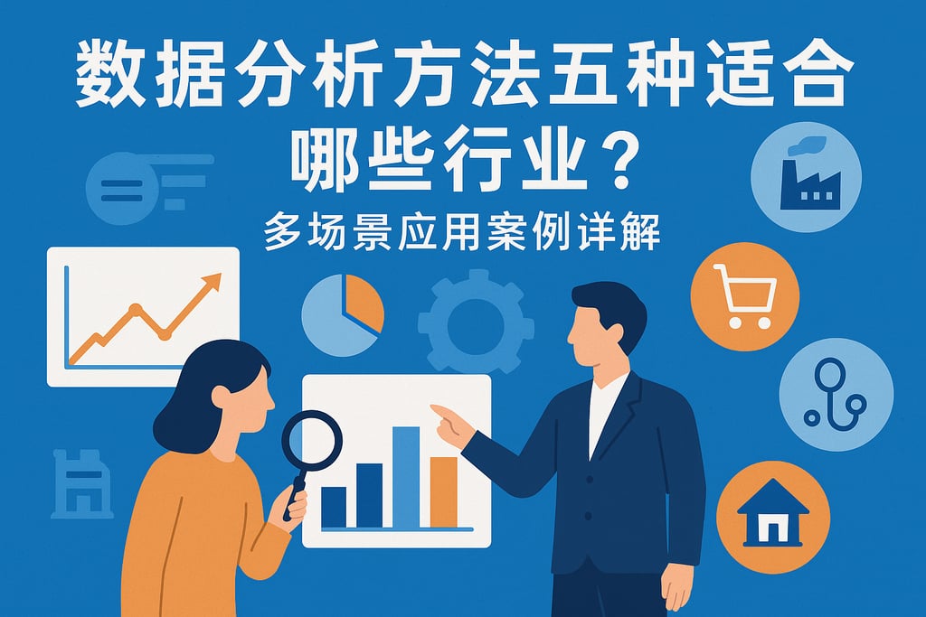数据分析方法五种适合哪些行业？多场景应用案例详解