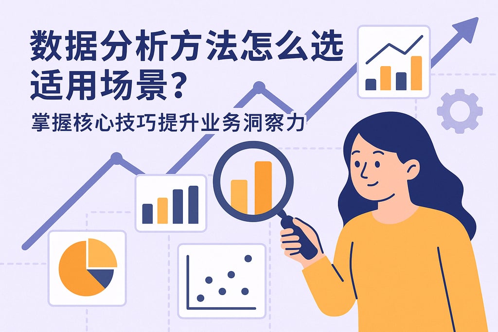 数据分析方法怎么选适用场景？掌握核心技巧提升业务洞察力