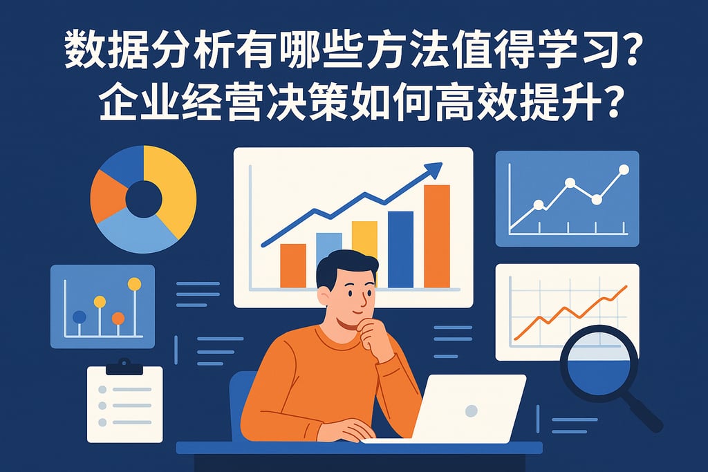 数据分析有哪些方法值得学习？企业经营决策如何高效提升？
