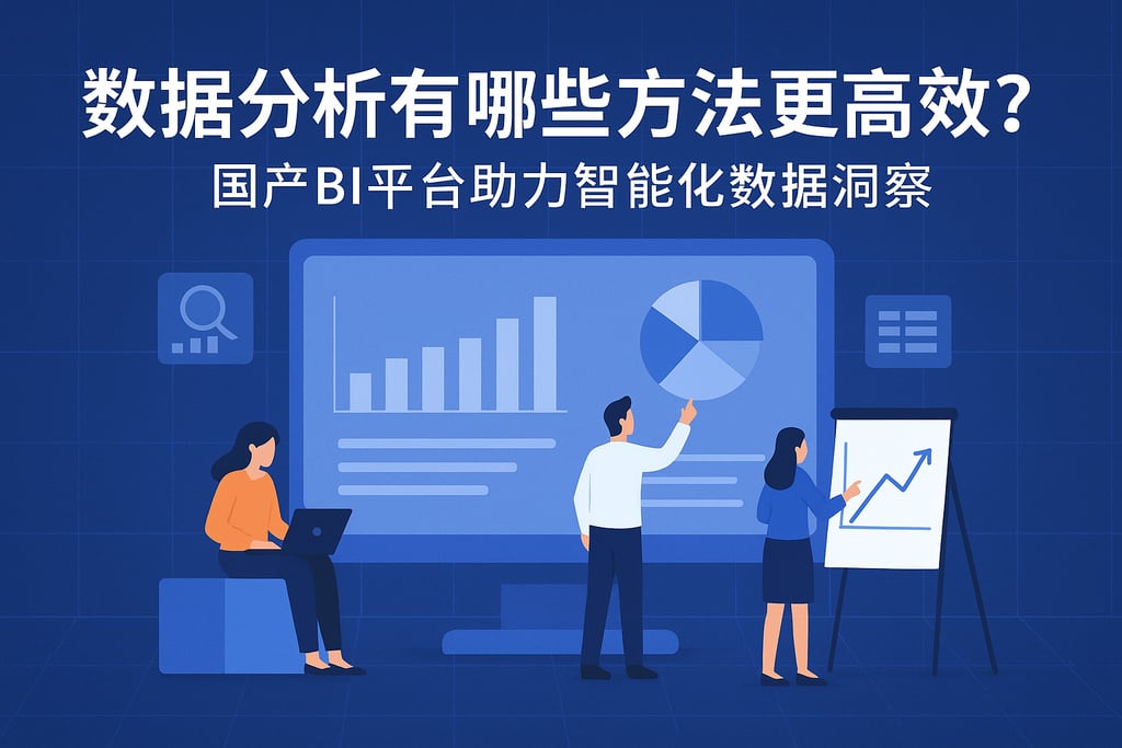 数据分析有哪些方法更高效？国产BI平台助力智能化数据洞察