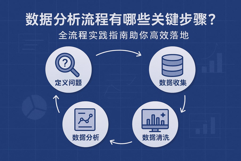数据分析流程有哪些关键步骤？全流程实践指南助你高效落地