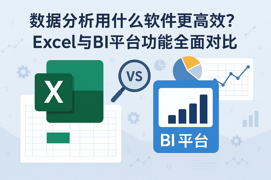 数据分析用什么软件做更高效？Excel与BI平台功能全面对比