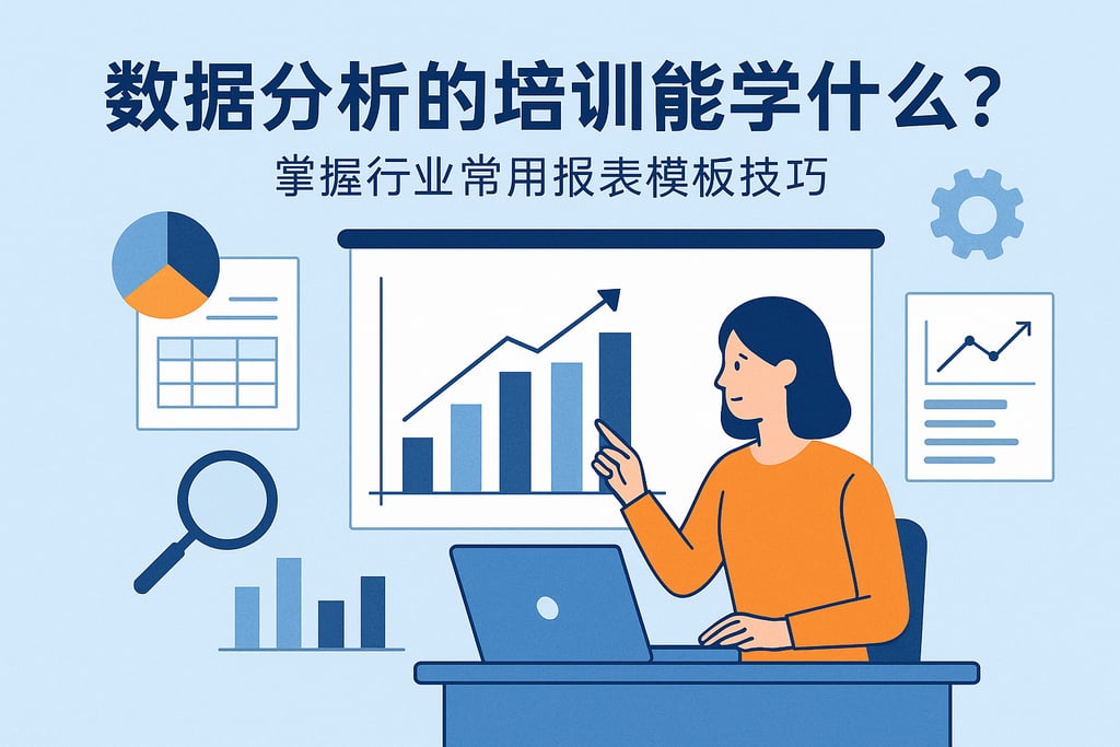 数据分析的培训能学什么？掌握行业常用报表模板技巧