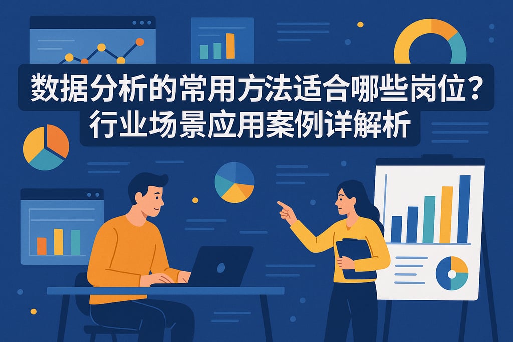 数据分析的常用方法适合哪些岗位？行业场景应用案例详解析