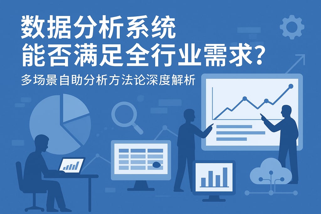 数据分析系统能否满足全行业需求？多场景自助分析方法论深度解析
