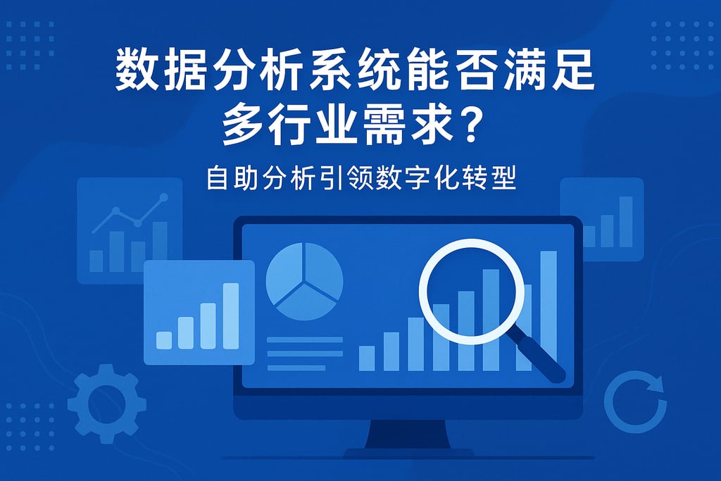 数据分析系统能否满足多行业需求？自助分析引领数字化转型