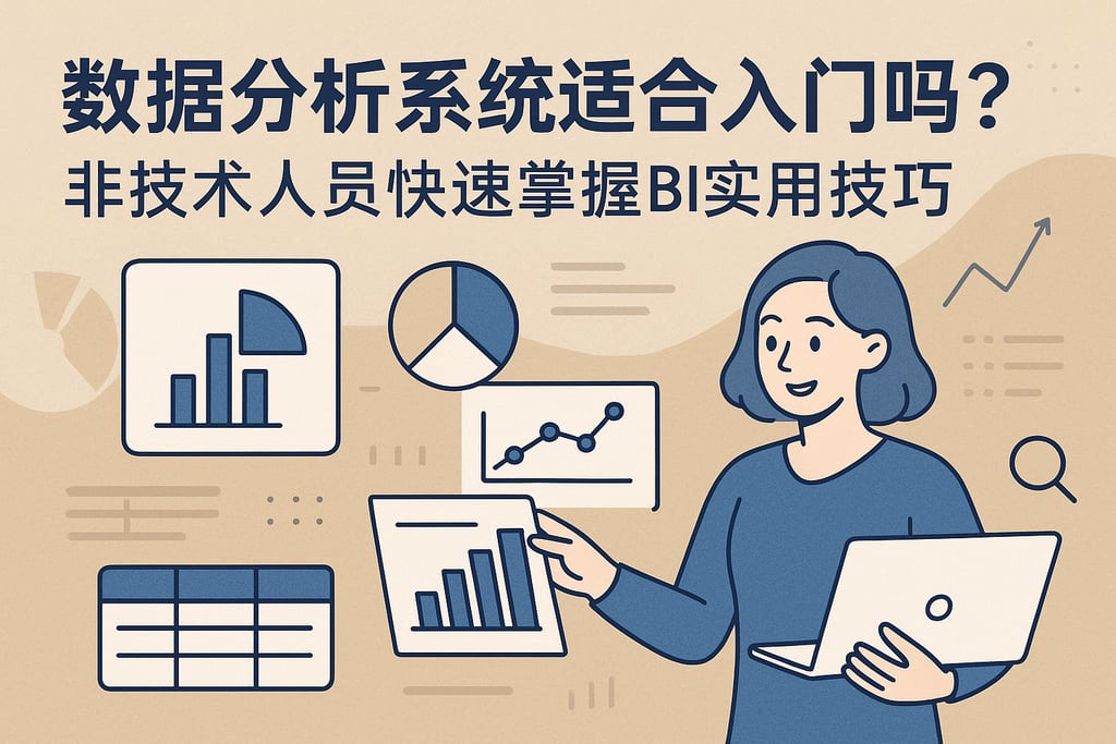 数据分析系统适合新手入门吗？非技术人员快速掌握BI实用技巧