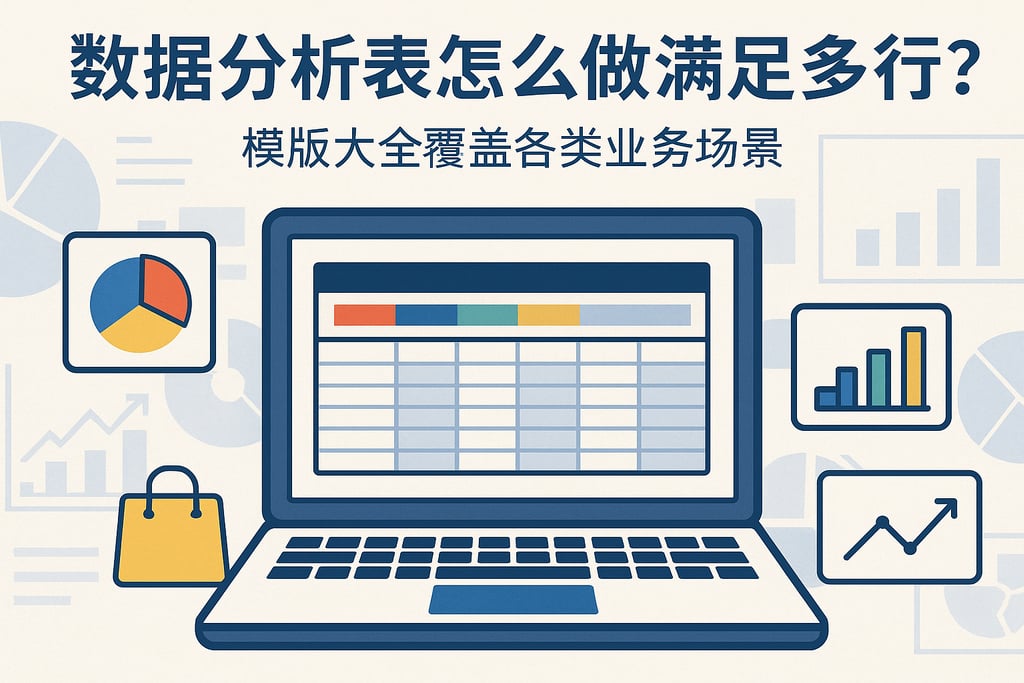 数据分析表怎么做满足多行业？模板大全覆盖各类业务场景