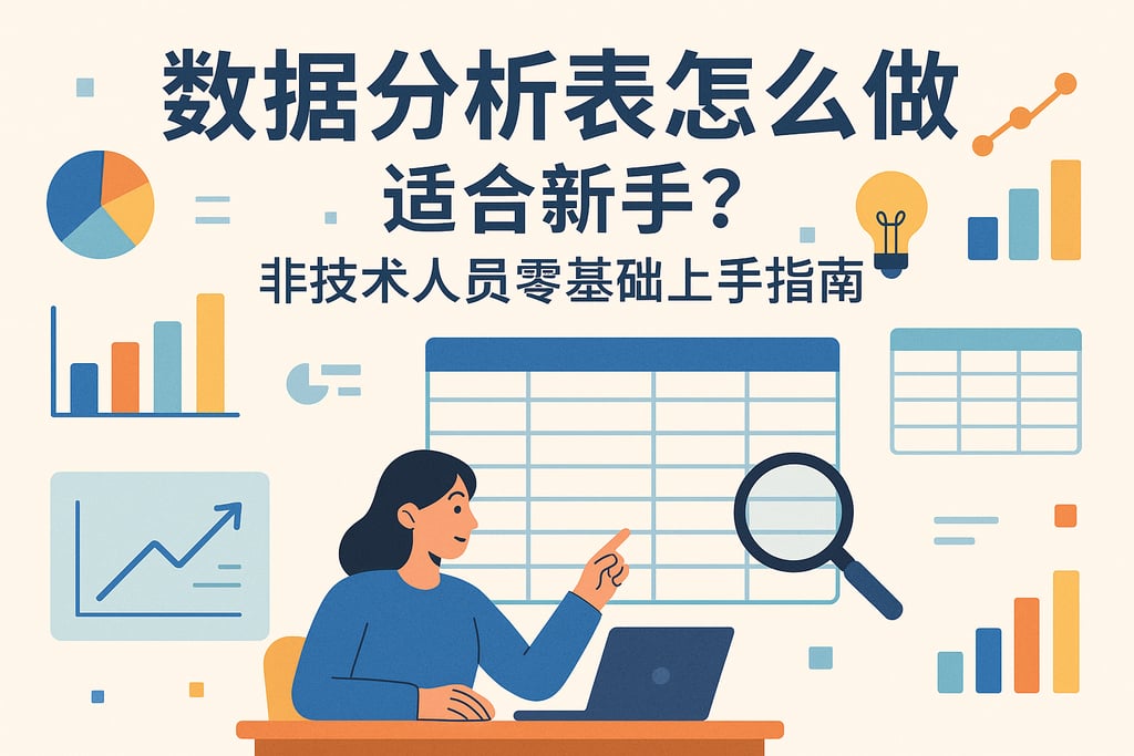 数据分析表怎么做适合新手？非技术人员零基础上手指南