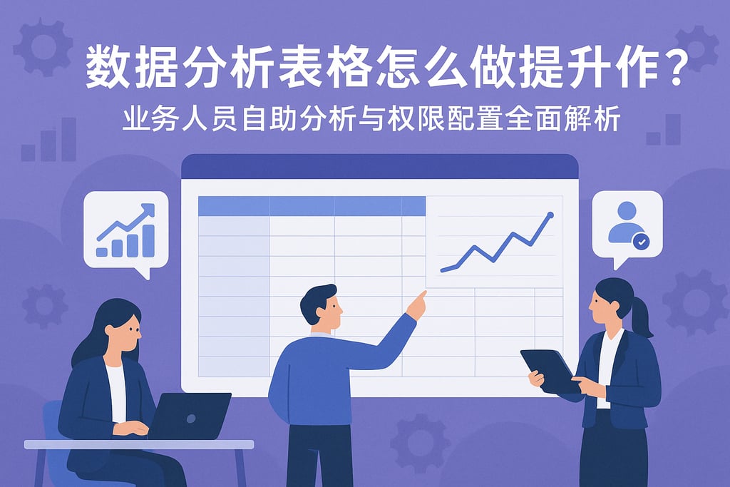 数据分析表格怎么做提升协作？业务人员自助分析与权限配置全面解析