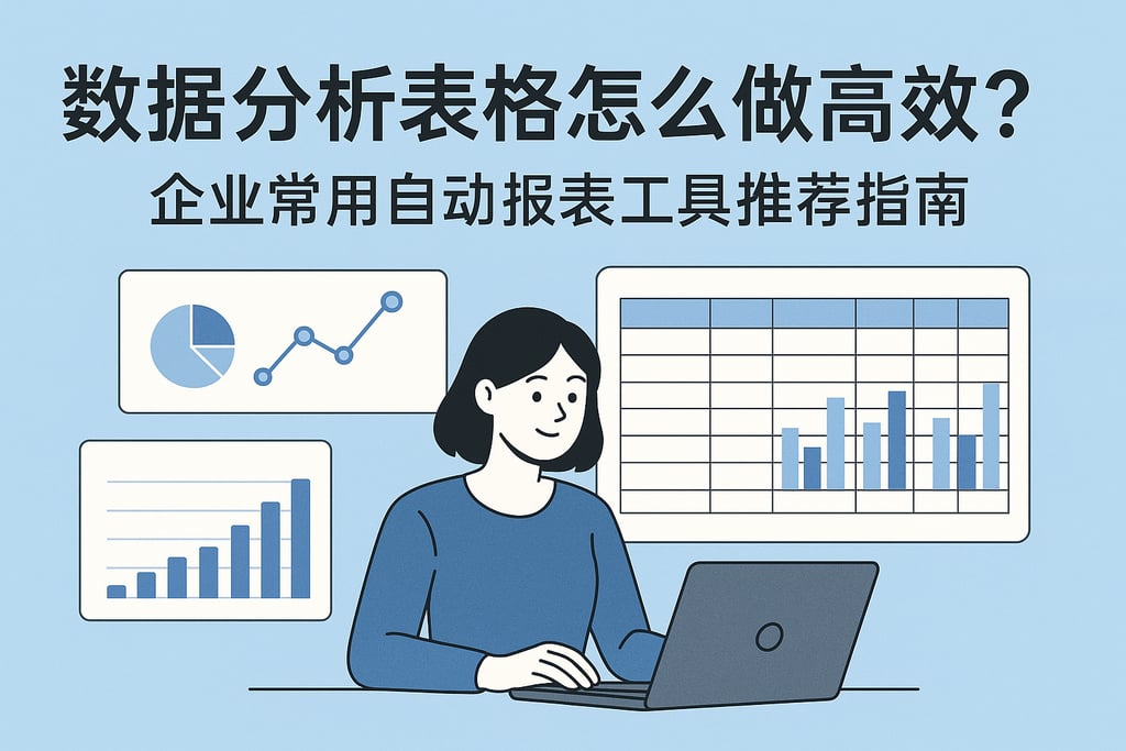 数据分析表格怎么做高效？企业常用自动报表工具推荐指南