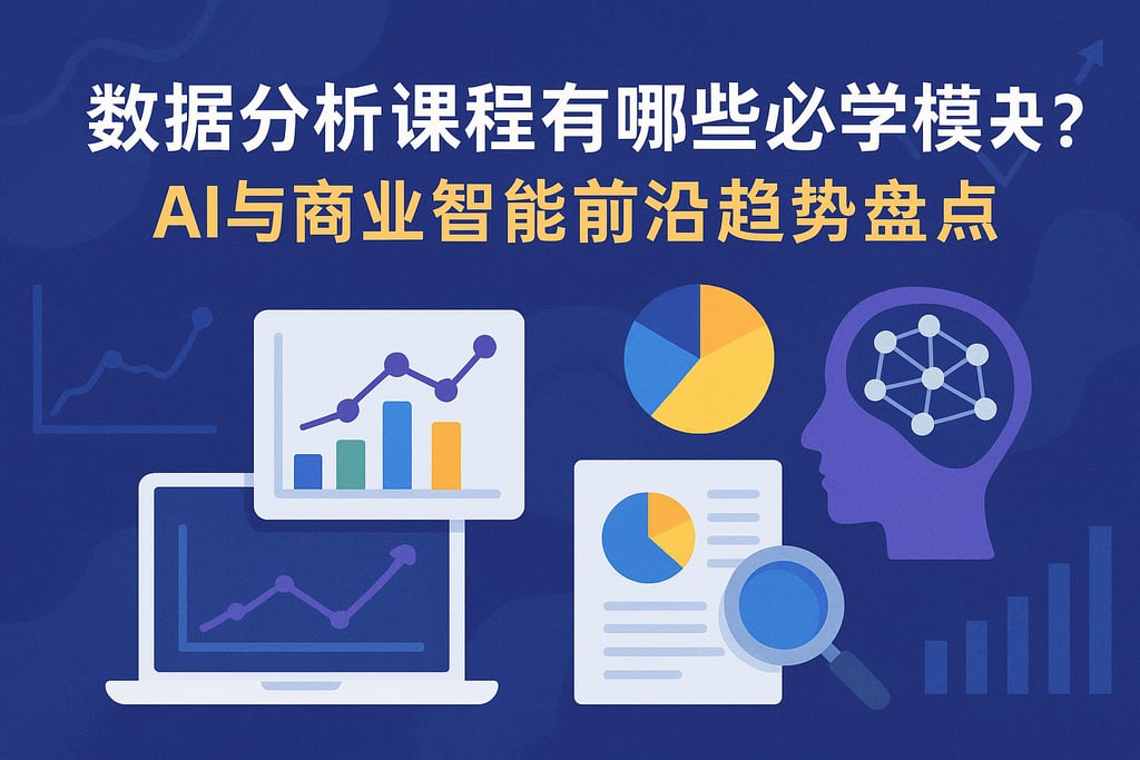 数据分析课程有哪些必学模块？AI与商业智能前沿趋势盘点