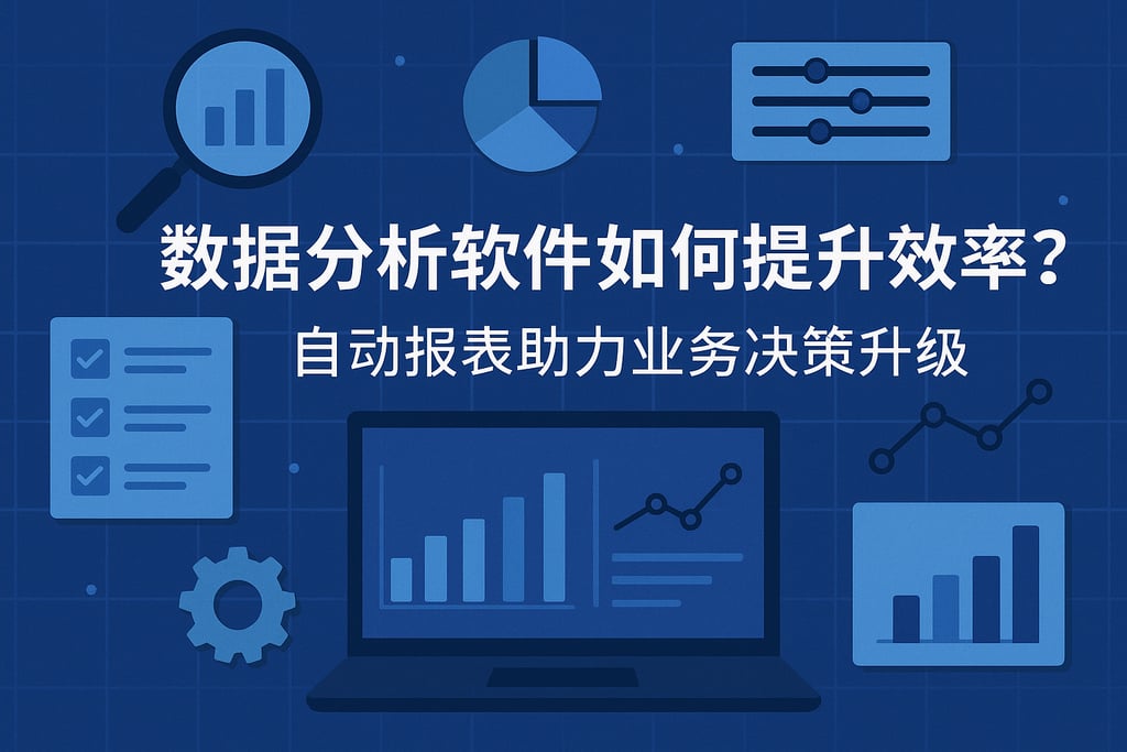 数据分析软件如何提升效率？自动报表助力业务决策升级