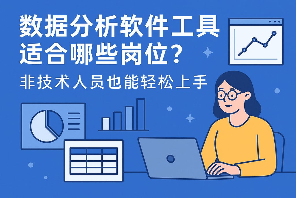 数据分析软件工具适合哪些岗位？非技术人员也能轻松上手