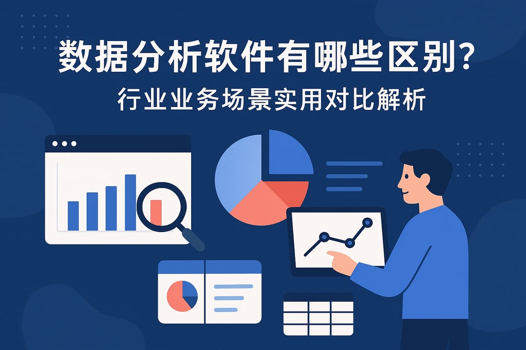 数据分析软件有哪些区别？行业业务场景实用对比解析