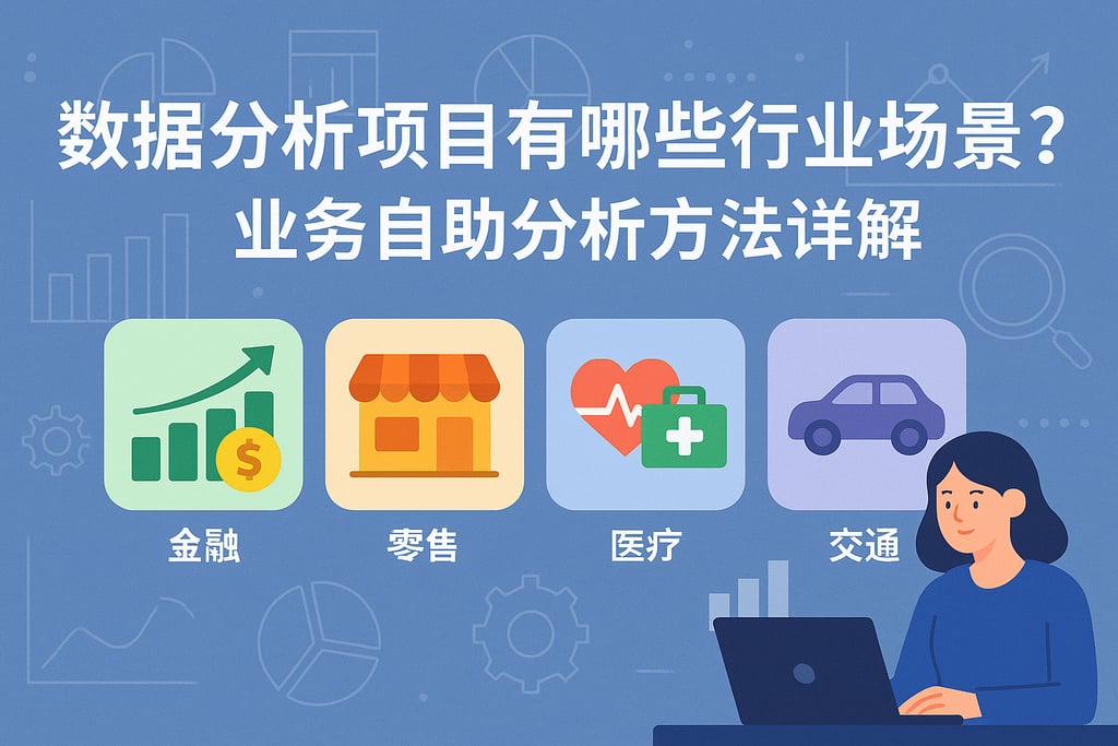 数据分析项目有哪些行业场景？业务自助分析方法详解