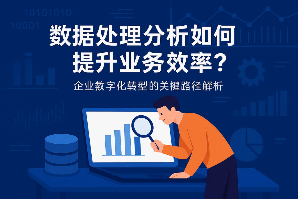 数据处理分析如何提升业务效率？企业数字化转型的关键路径解析