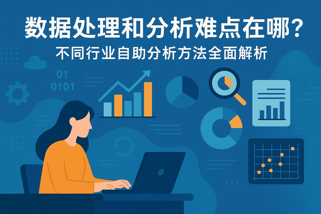 数据处理和分析难点在哪？不同行业自助分析方法全面解析