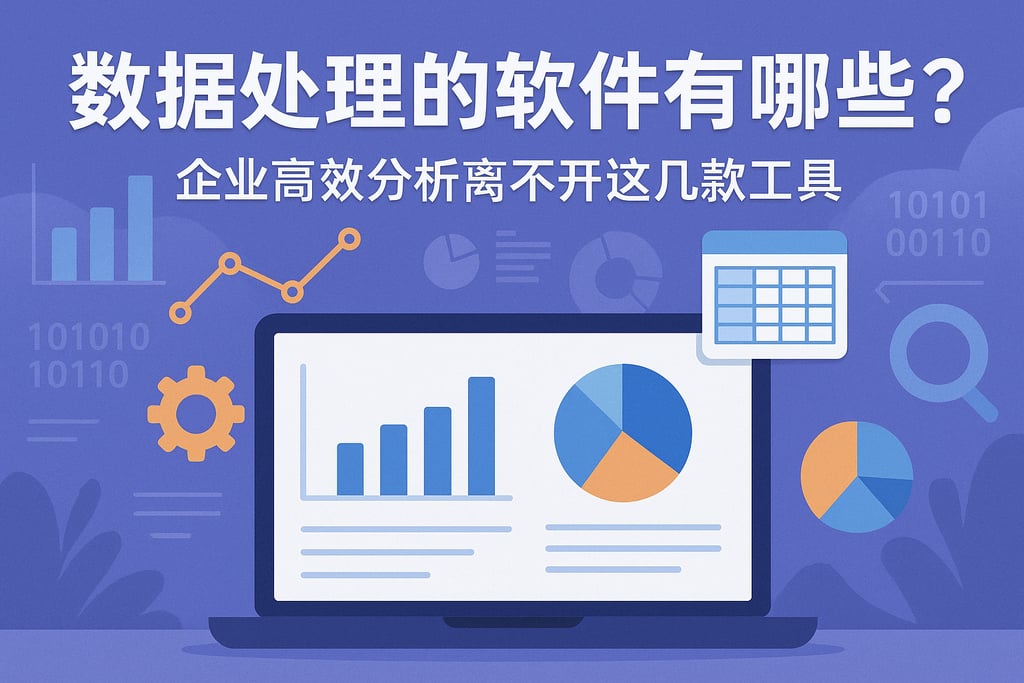 数据处理的软件有哪些？企业高效分析离不开这几款工具