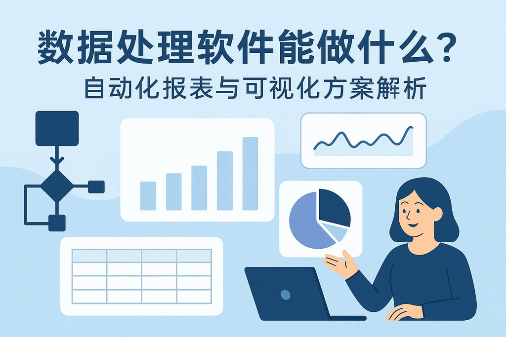 数据处理的软件能做什么？自动化报表与可视化方案解析