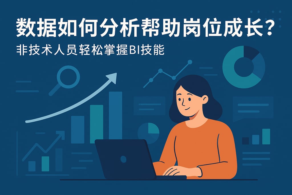 数据如何分析帮助岗位成长？非技术人员轻松掌握BI技能