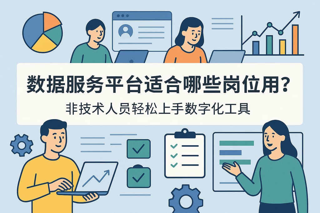 数据服务平台适合哪些岗位使用？非技术人员轻松上手数字化工具