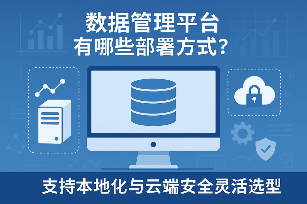 数据管理平台有哪些部署方式？支持本地化与云端安全灵活选型