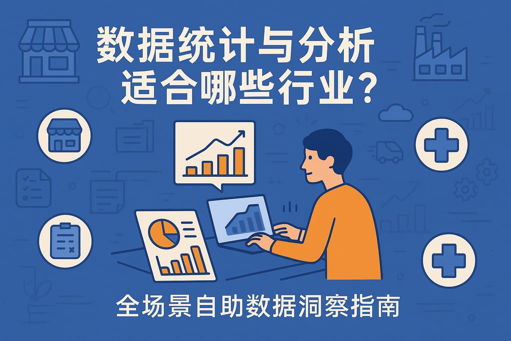数据统计与分析适合哪些行业？全场景自助数据洞察指南