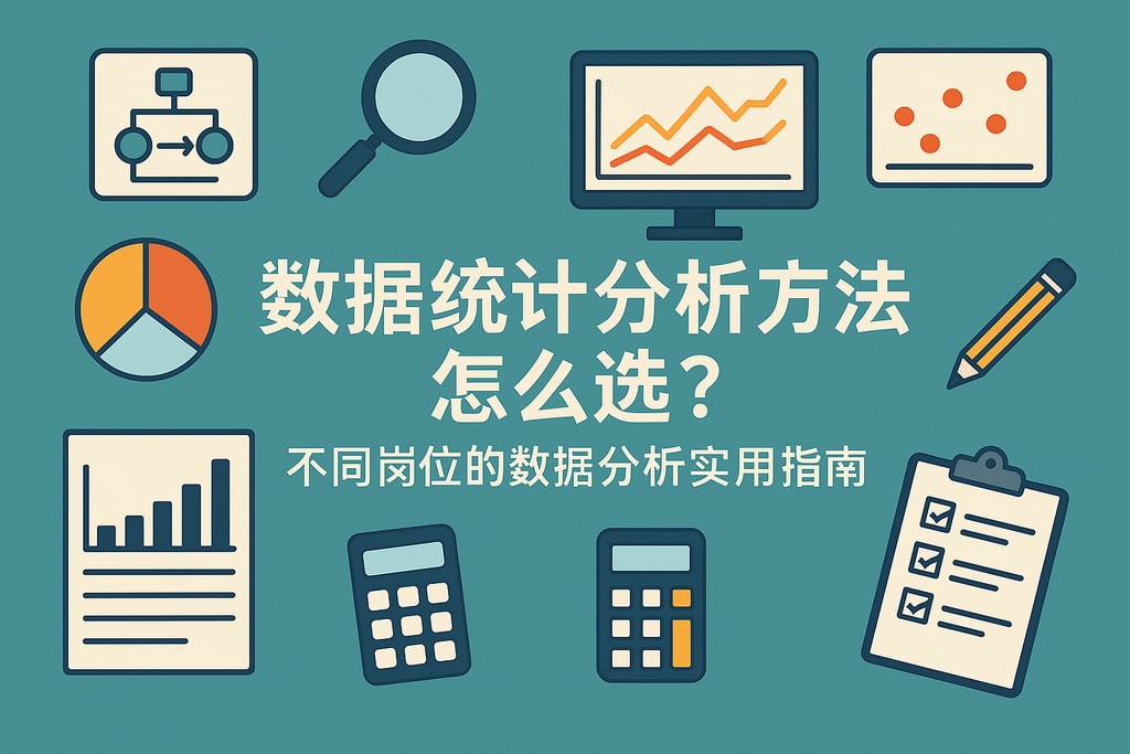 数据统计分析方法怎么选？不同岗位的数据分析实用指南
