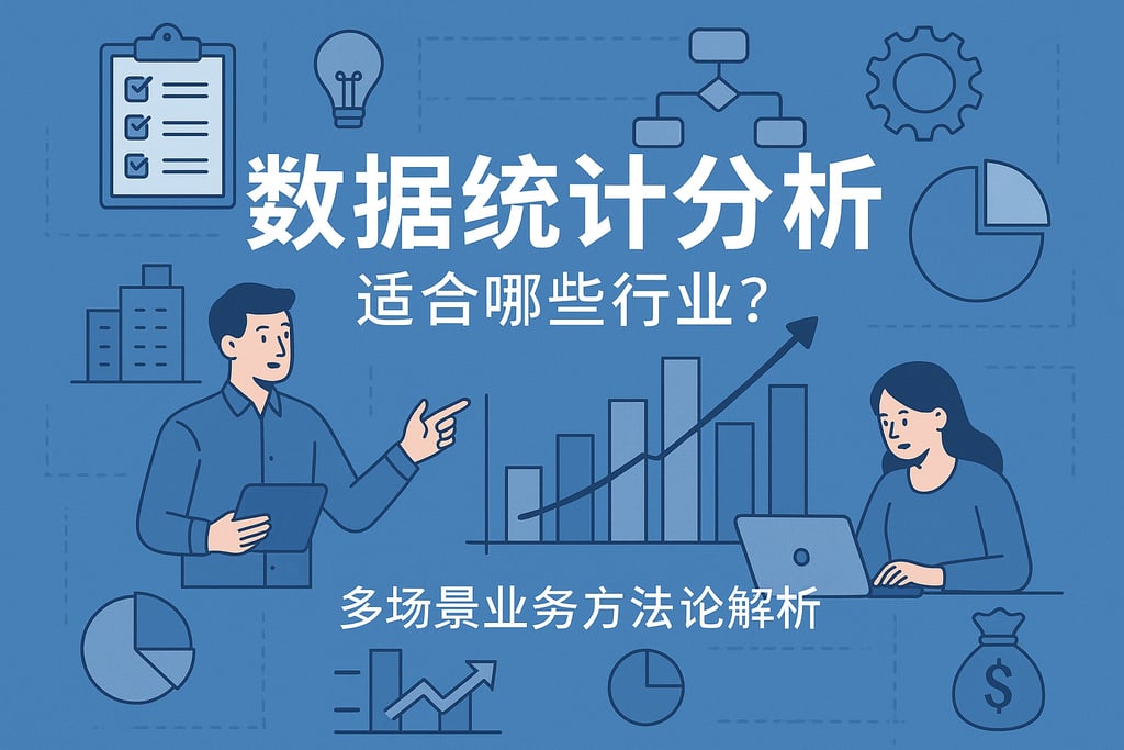 数据统计分析适合哪些行业？多场景业务方法论解析
