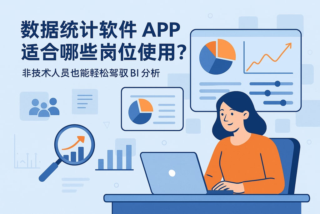 数据统计软件app适合哪些岗位使用？非技术人员也能轻松驾驭BI分析
