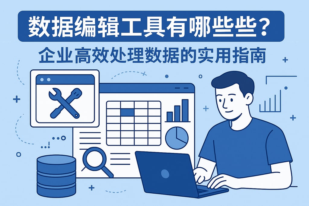 数据编辑工具有哪些？企业高效处理数据的实用指南