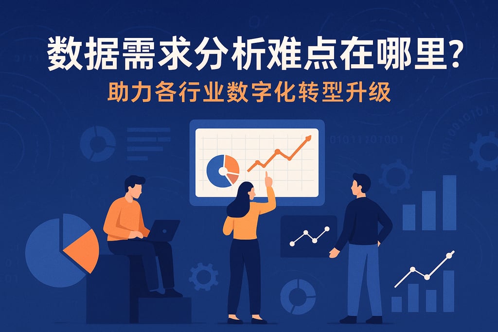 数据需求分析难点在哪里？助力各行业数字化转型升级