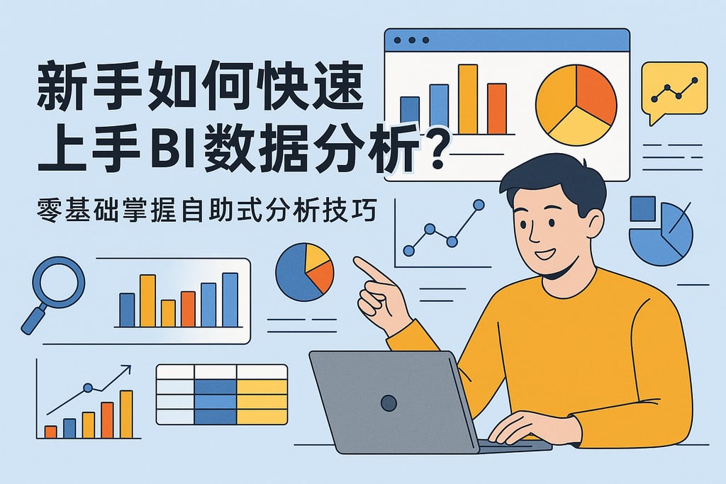 新手如何快速上手BI数据分析？零基础掌握自助式分析技巧