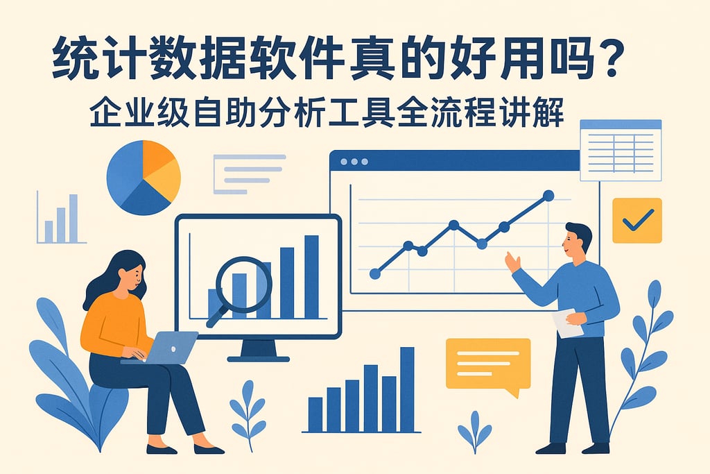 统计数据软件真的好用吗？企业级自助分析工具全流程讲解