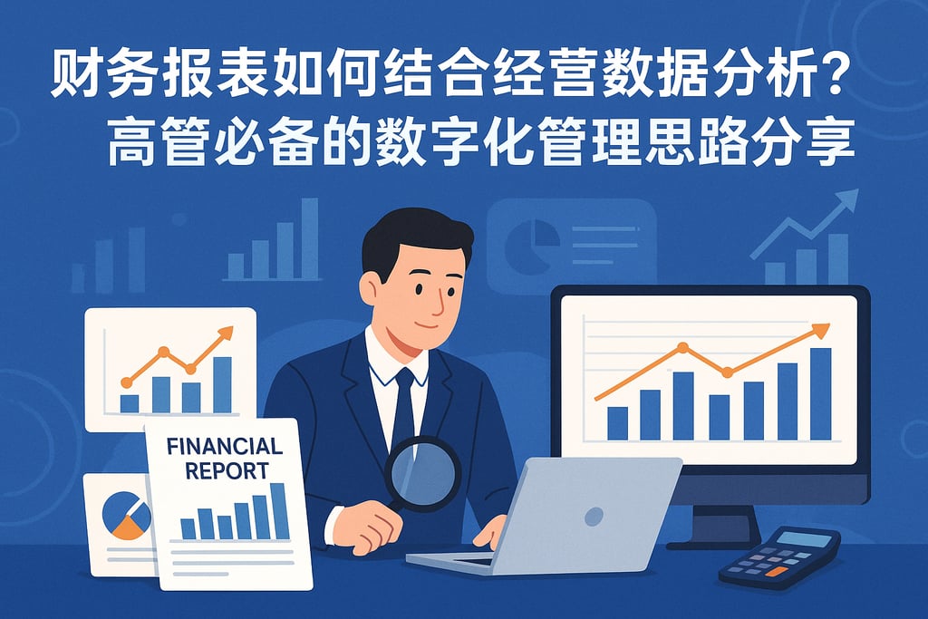 财务报表如何结合经营数据分析？高管必备的数字化管理思路分享