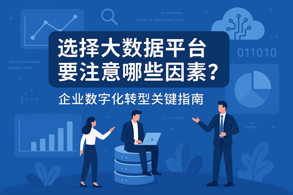 选择大数据平台要注意哪些因素？企业数字化转型关键指南