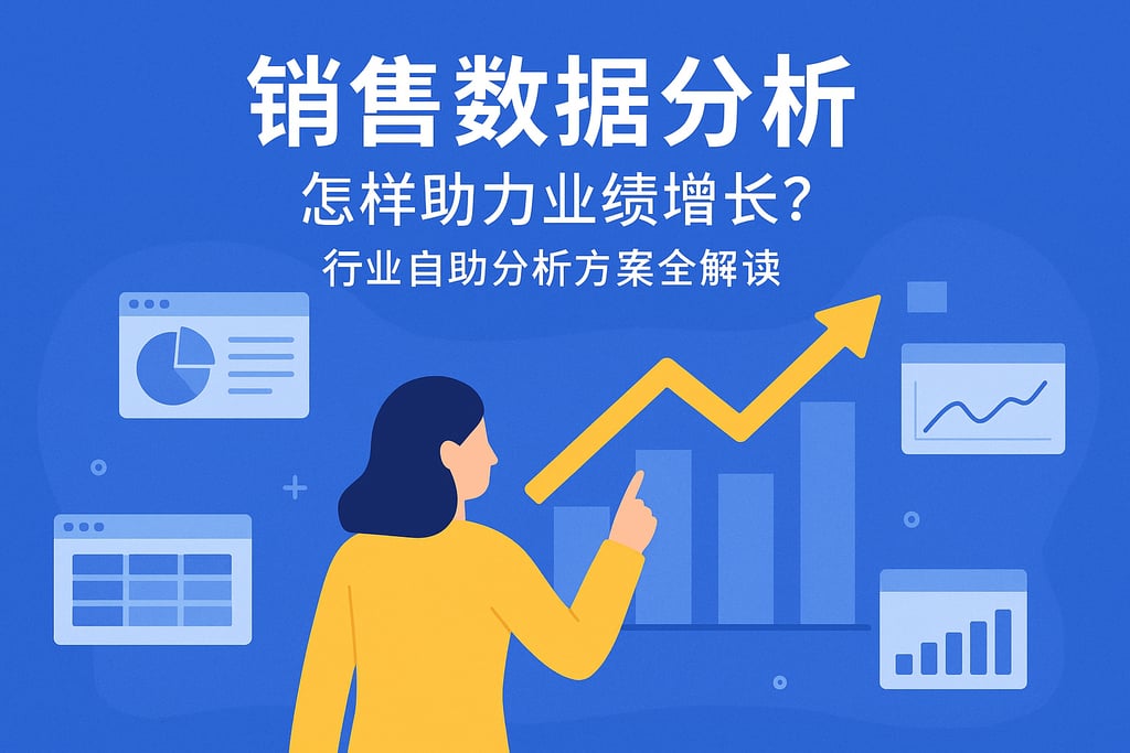 销售数据分析怎样助力业绩增长？行业自助分析方案全解读