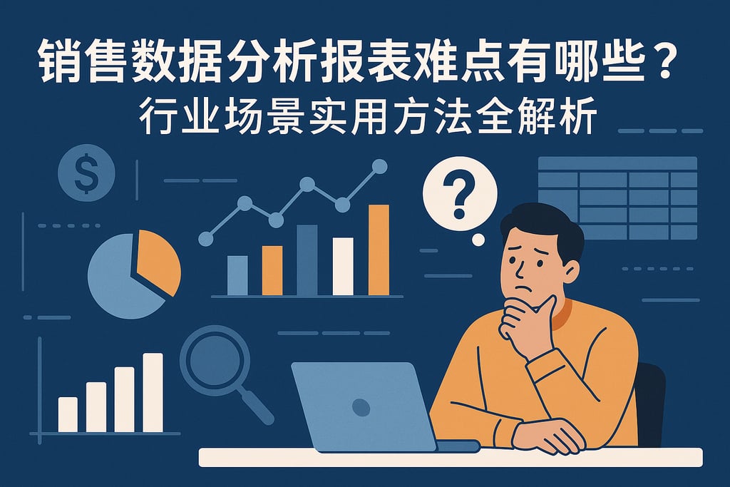 销售数据分析报表难点有哪些？行业场景实用方法全解析