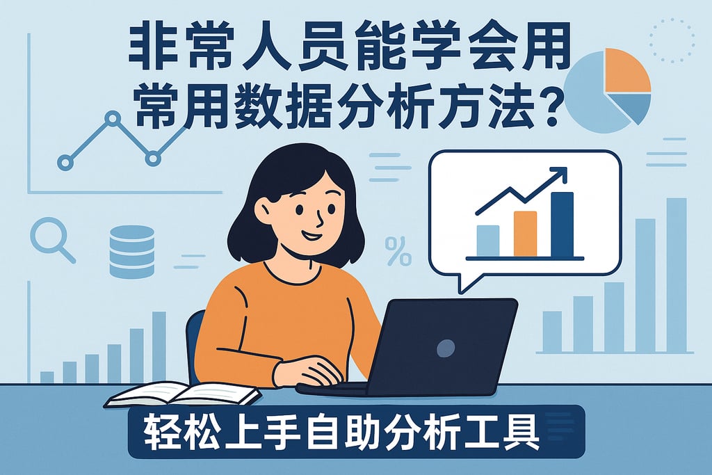 非技术人员能学会常用数据分析方法吗？轻松上手自助分析工具