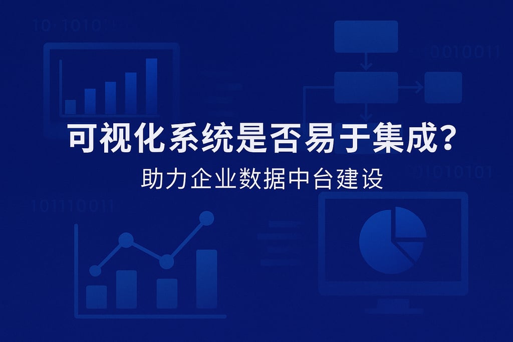 可视化系统是否易于集成？助力企业数据中台建设