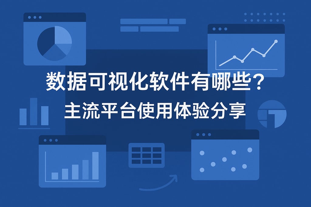数据可视化软件有哪些？主流平台使用体验分享