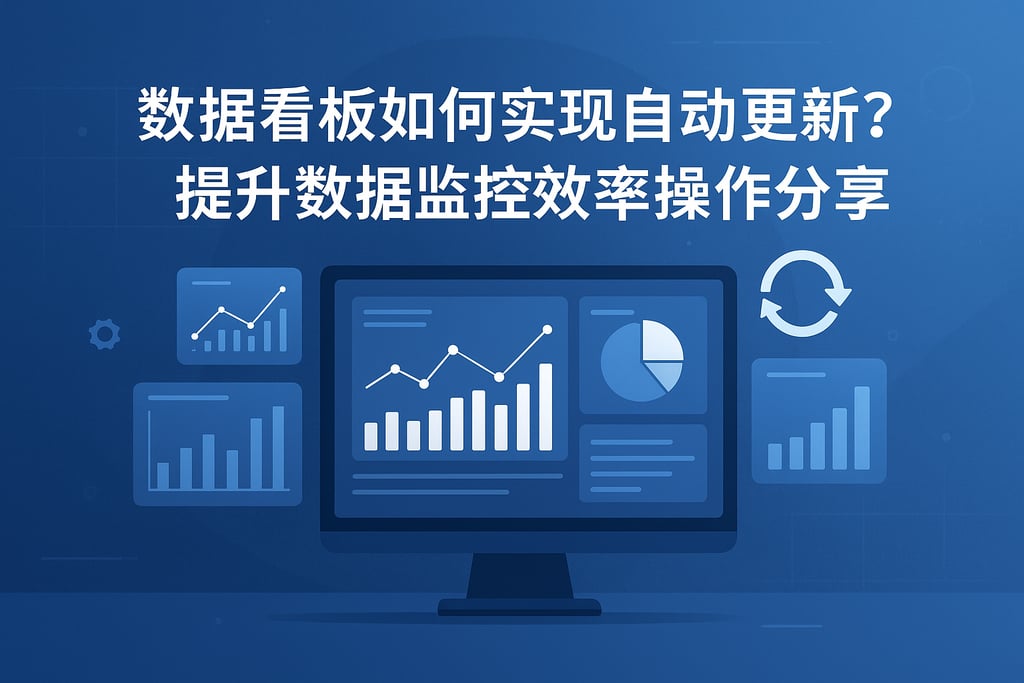 数据看板如何实现自动更新？提升数据监控效率操作分享