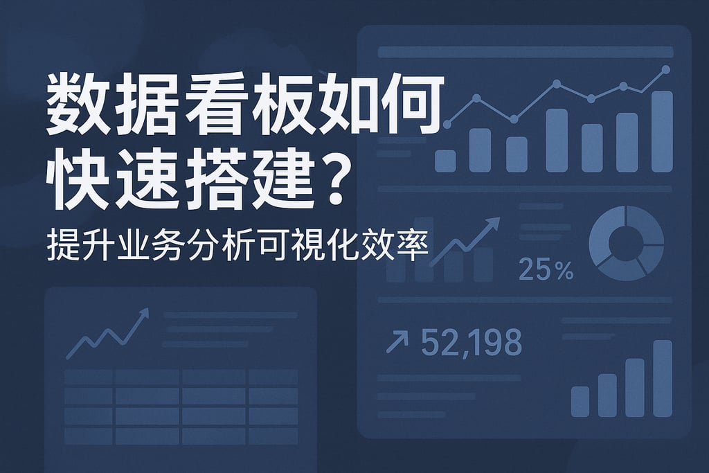 数据看板如何快速搭建？提升业务分析可视化效率