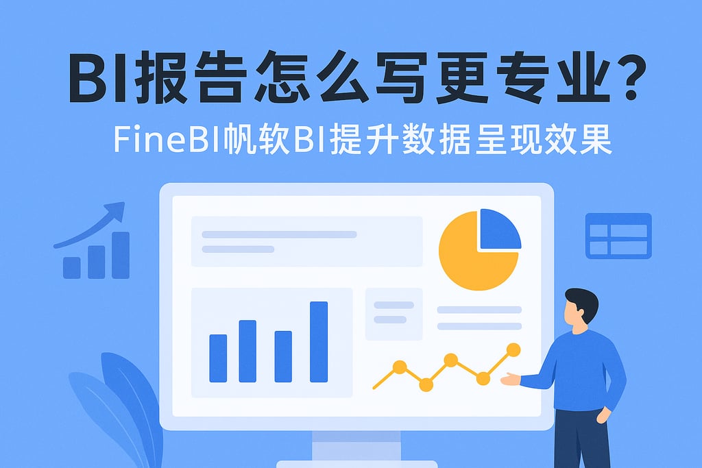 BI报告怎么写更专业？FineBI帆软BI提升数据呈现效果