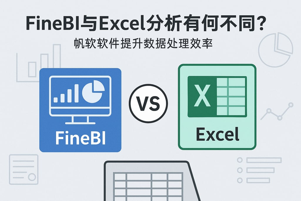 FineBI与Excel分析有何不同？帆软软件提升数据处理效率