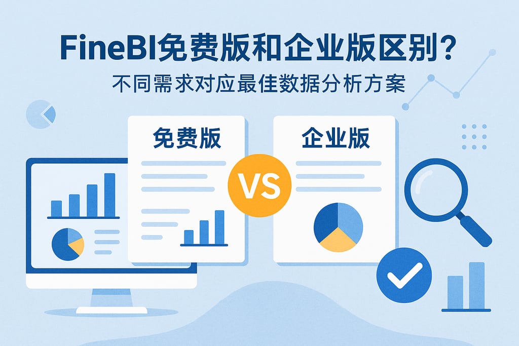 FineBI免费版和企业版区别？不同需求对应最佳数据分析方案