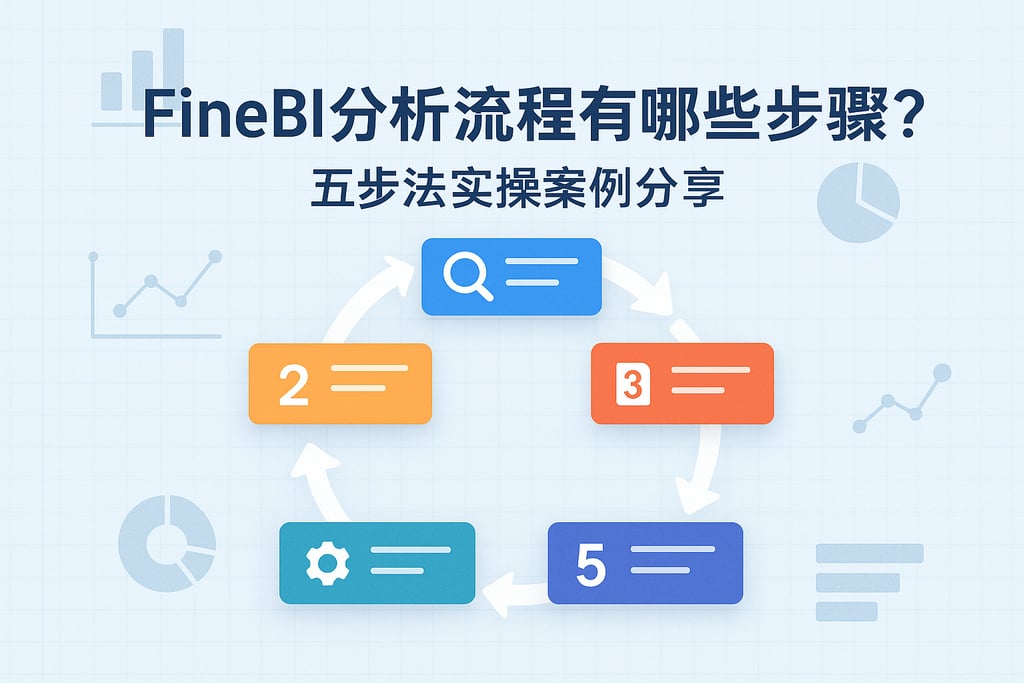 FineBI分析流程有哪些步骤？五步法实操案例分享